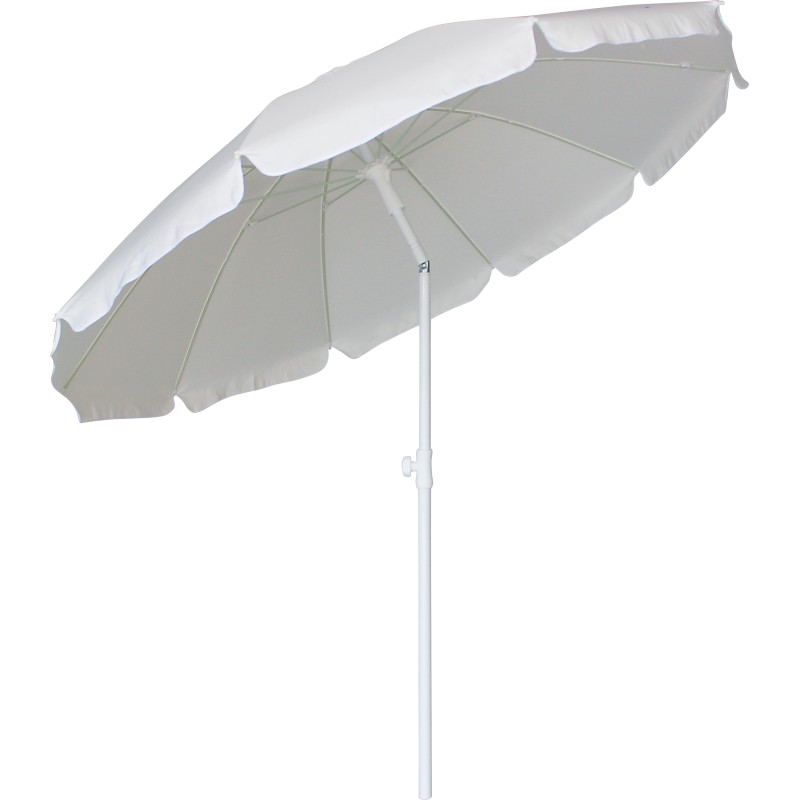 Ομπρέλα Παραλίας Escape 2m 10 Ακτίνες Λευκό