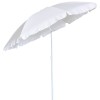 Ομπρέλα Παραλίας 2m 180gsm 8 Ακτίνες 4mm Λευκή