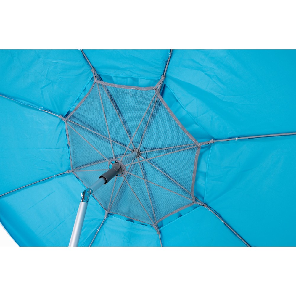 Ομπρέλα Παραλίας Αλουμινίου Escape 2m PE 140gsm UPF 50+ Μπλε