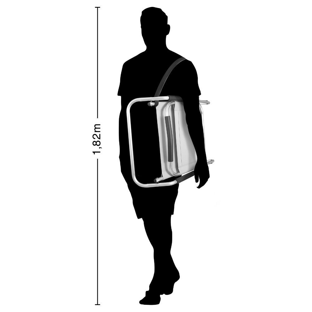 Καρεκλάκι Παραλίας Χαμηλό Deluxe Αλουμινίου