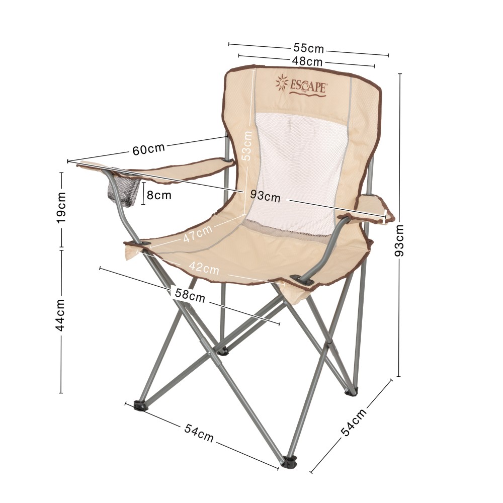 Καρέκλα Σπαστή Escape Μπεζ