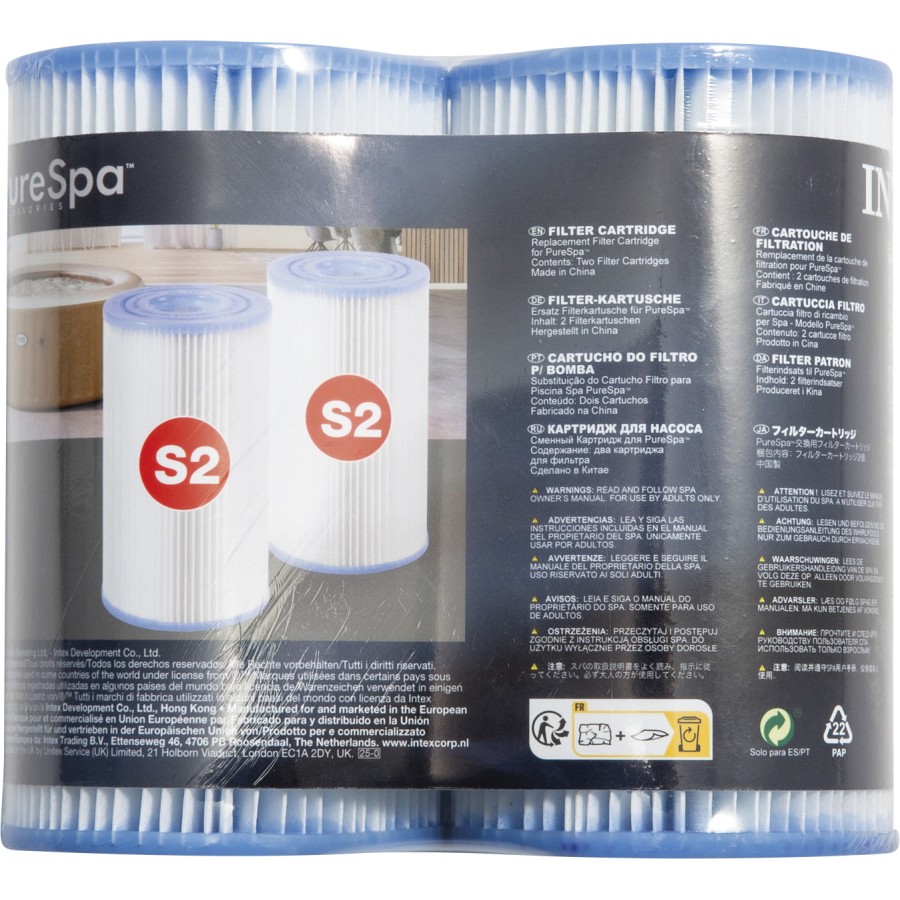 Φίλτρο Αντλίας S2 INTEX® PureSpa™ (Twin Pack)