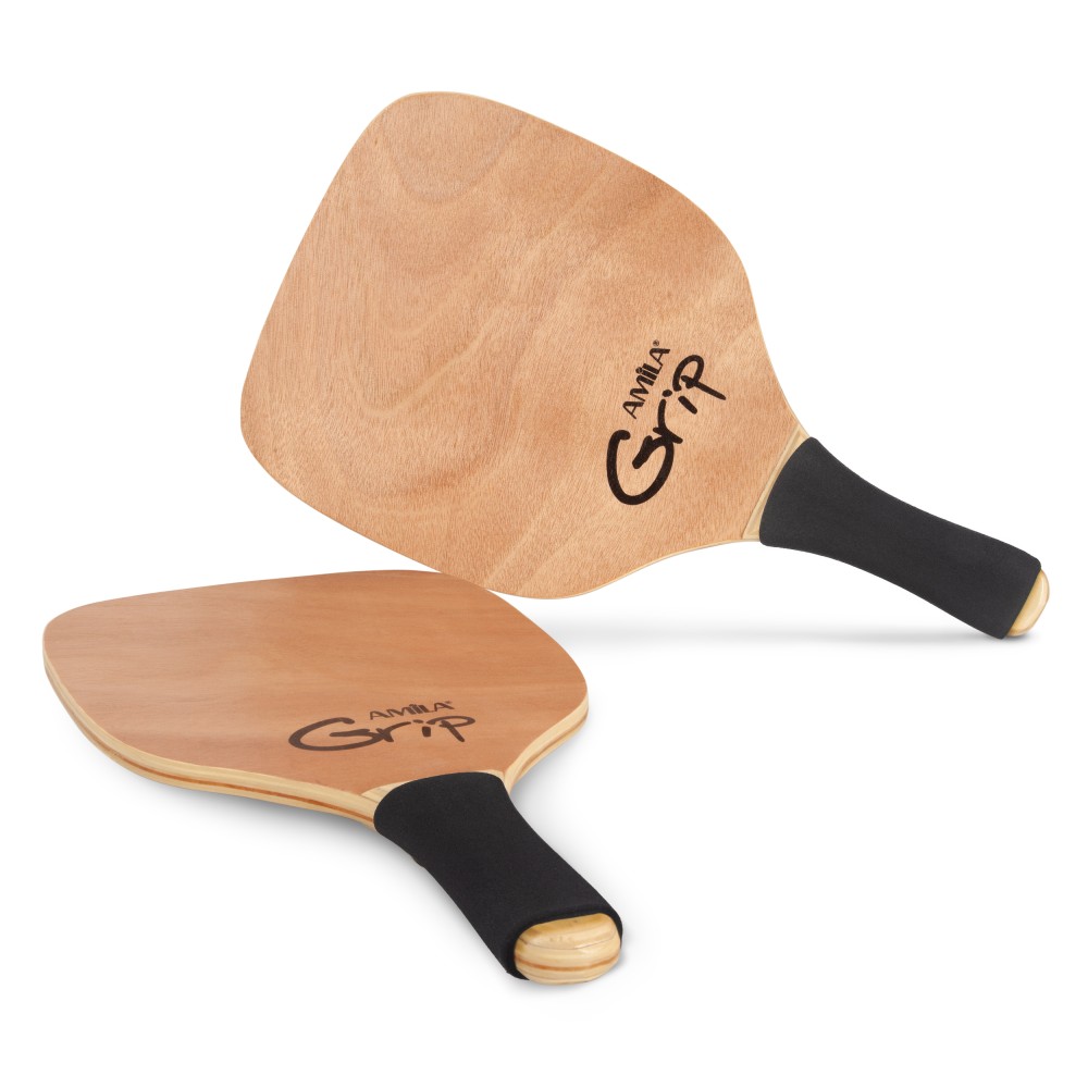 Σετ Ρακέτες Παραλίας Amila Grip 12mm με δίχτυ μεταφοράς