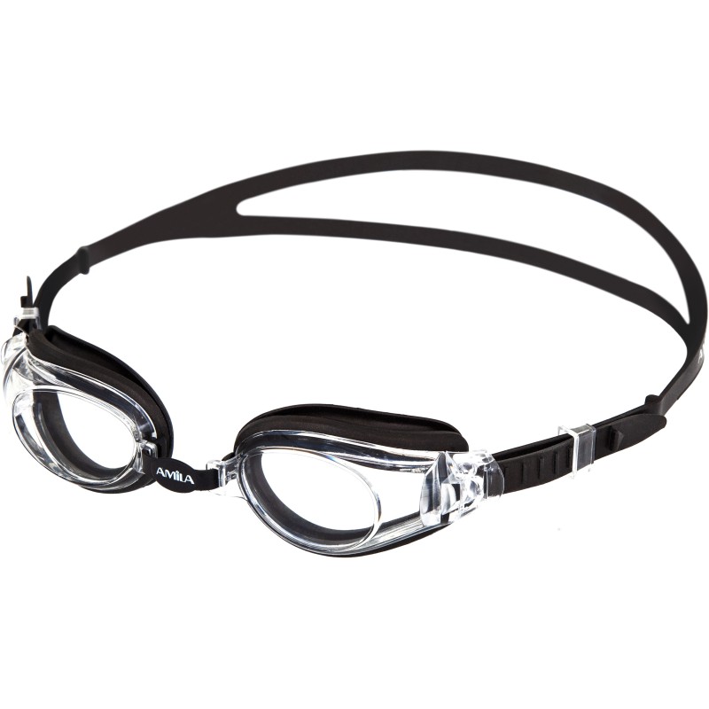Γυαλιά Κολύμβησης AMILA KOR-60AF Μαύρα - Διάφανοι Φακοί