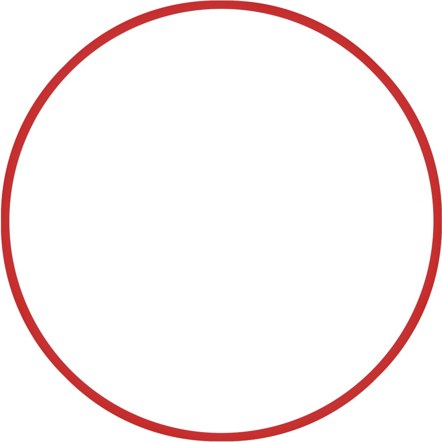 Χούλα-Χουπ 70cm - Φ19mm - 260gr, Κόκκινο