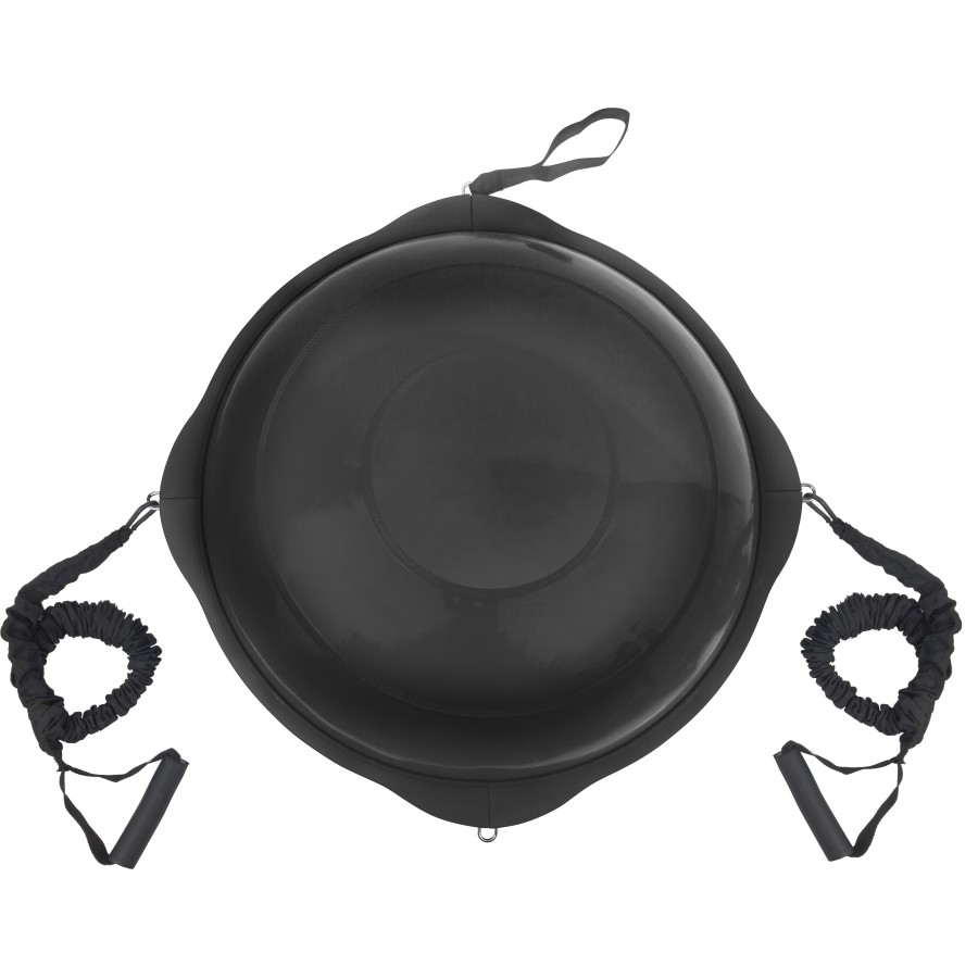 AMILA Balance Ball με Ξύλινη Βάση Mat Black 63cm