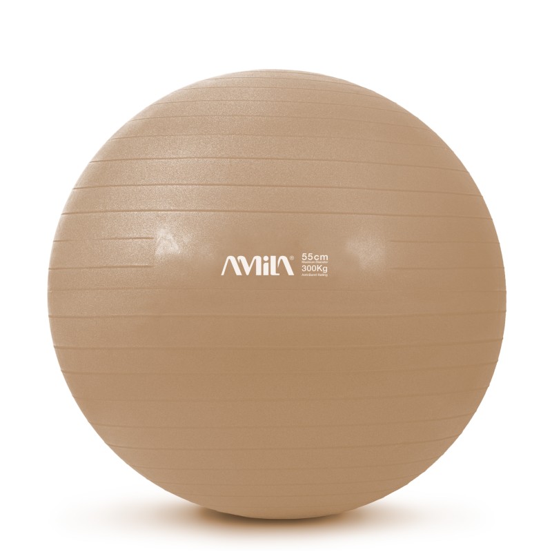 Μπάλα Γυμναστικής AMILA GYMBALL 55cm Χρυσή Bulk
