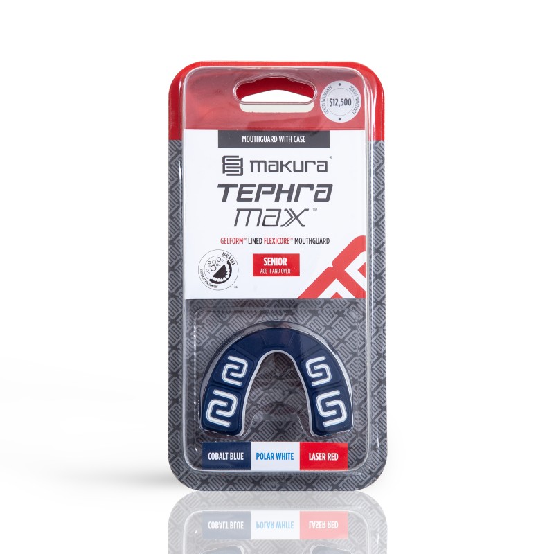 Προστατευτικό Μασελάκι Makura Tephra Max Μπλε/Λευκό/Κόκκινο SR