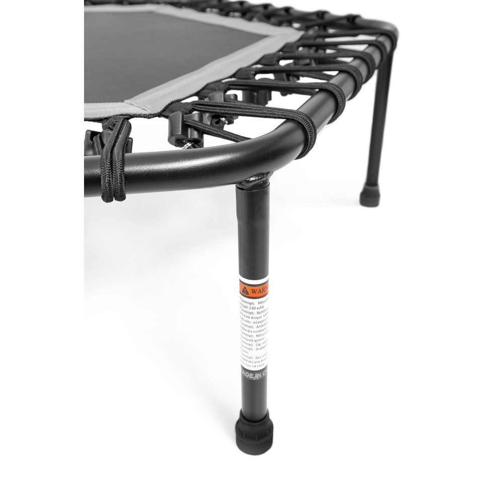 Εξάγωνο Τραμπολίνο με Λαβή Στήριξης Tuck Γκρι