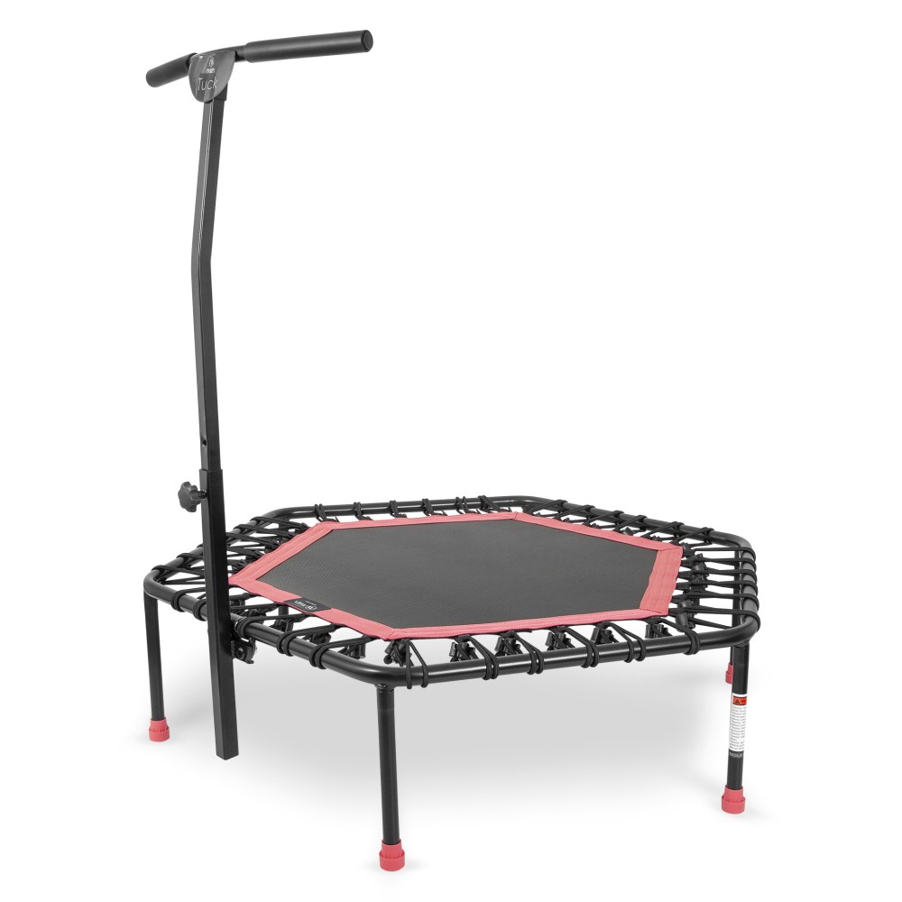 Εξάγωνο Τραμπολίνο με Λαβή Στήριξης Ροζ