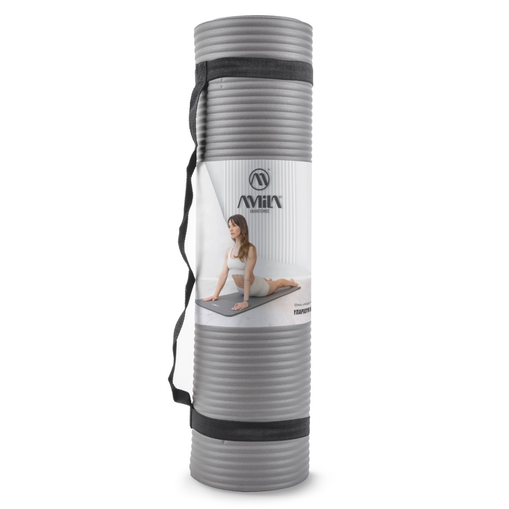 Στρώμα Γυμναστικής NBR 15mm 80Kg 183cm Γκρι