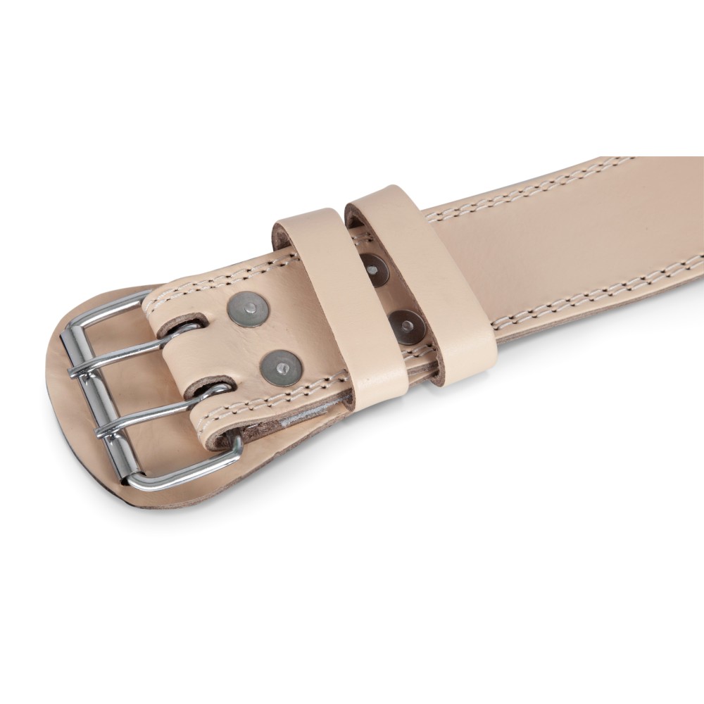 Ζώνη Άρσης Βαρών AMILA Δερμάτινη Μπεζ A Quality L