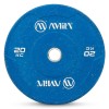 Δίσκος Color Bumper Plate Slim 50 mm 20 kg – Μπλε