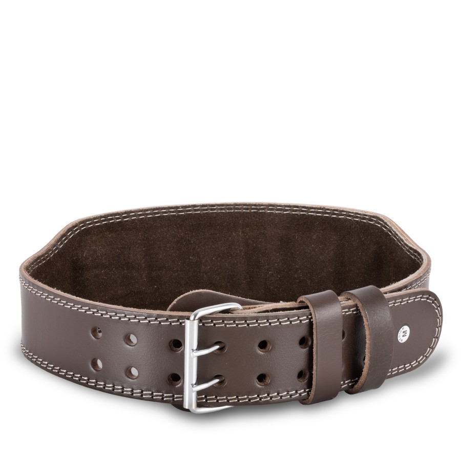 Ζώνη Άρσης Βαρών AMILA Δερμάτινη Καφέ A Quality M