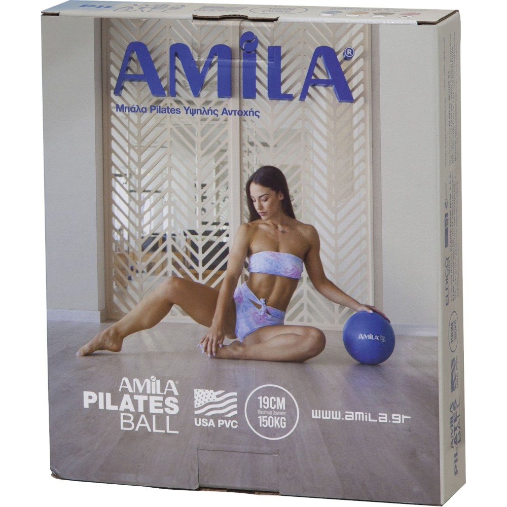 Μπάλα Γυμναστικής AMILA Pilates Ball 19cm Ροζ
