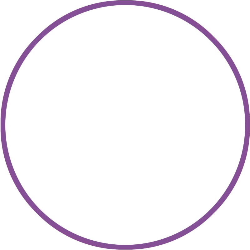 Χούλα-Χουπ HQ 60cm - Φ19mm - 230gr, Μωβ