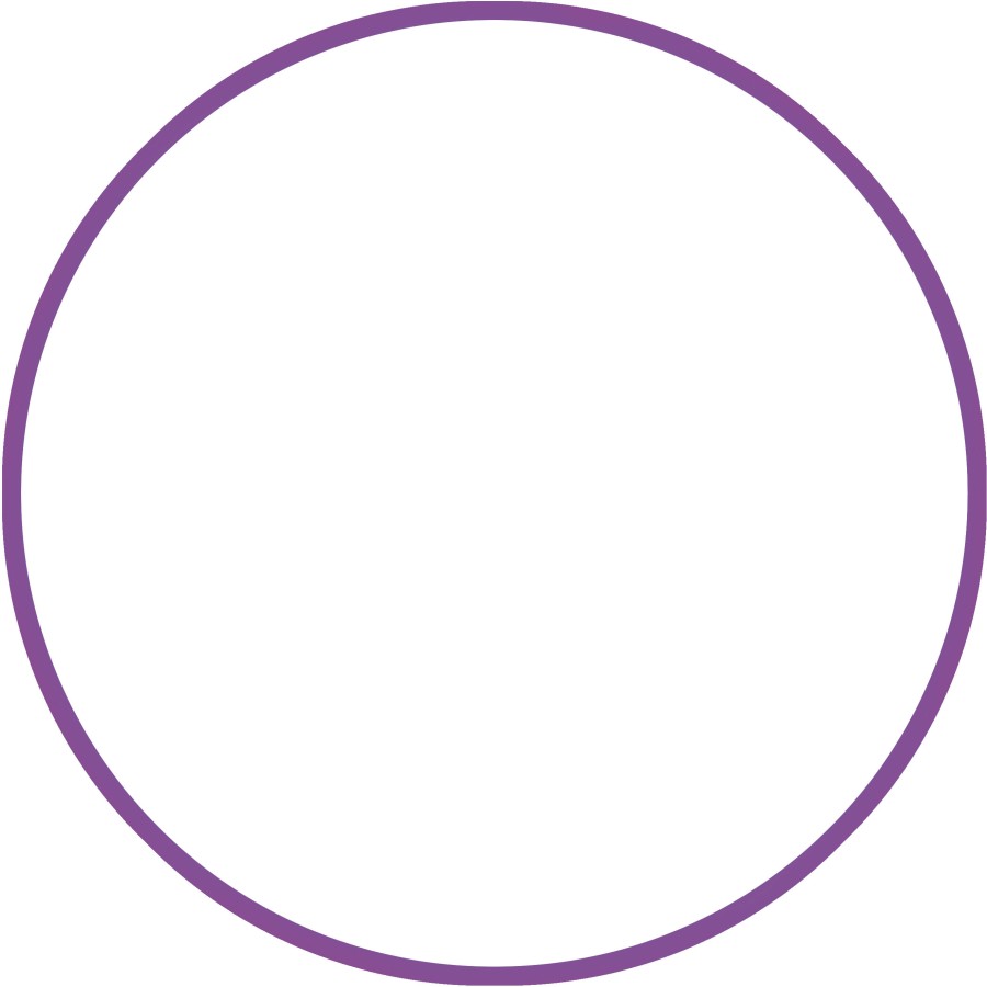 Χούλα-Χουπ HQ 60cm - Φ19mm - 230gr, Μωβ