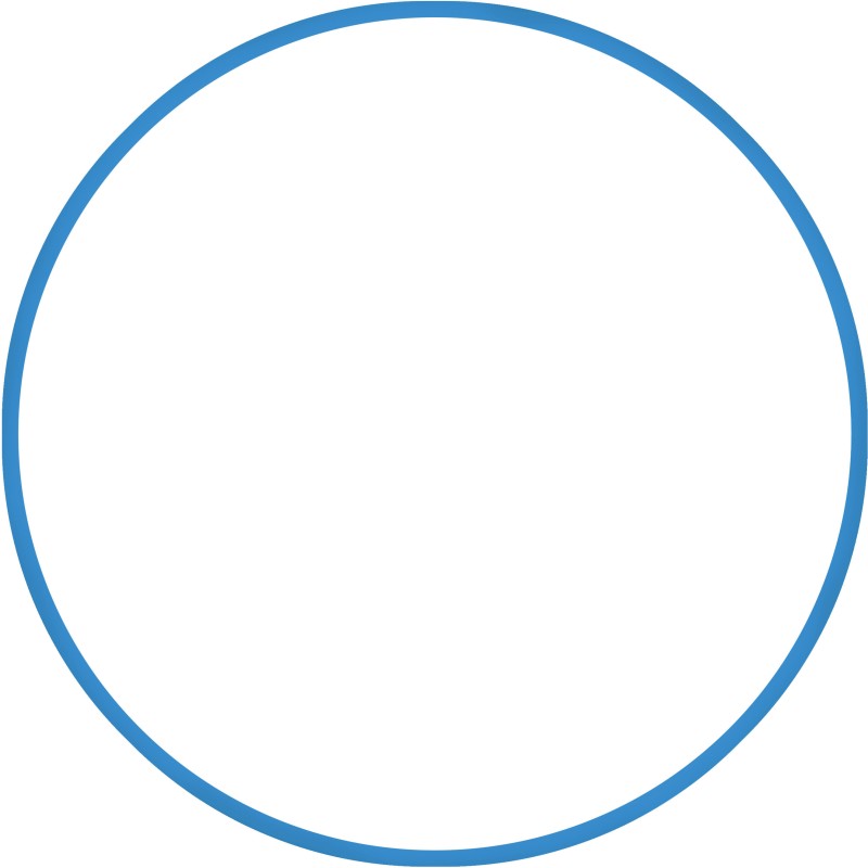 Χούλα-Χουπ HQ 60cm - Φ19mm - 230gr, Μπλε