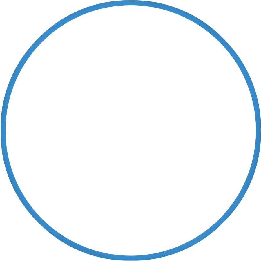 Χούλα-Χουπ HQ 60cm - Φ19mm - 230gr, Μπλε