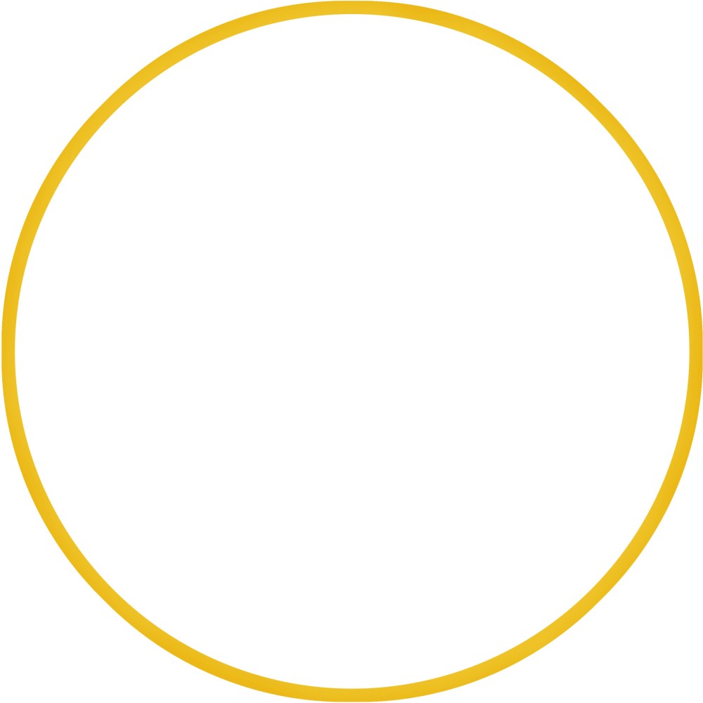 Χούλα-Χουπ HQ 60cm - Φ19mm - 230gr, Κίτρινο