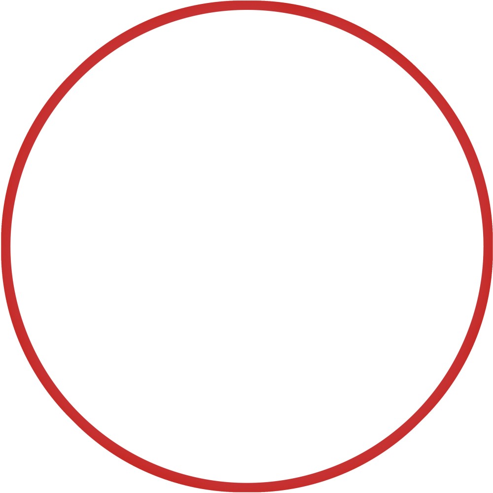 Χούλα-Χουπ HQ 70cm - Φ19mm - 280gr, Κόκκινο