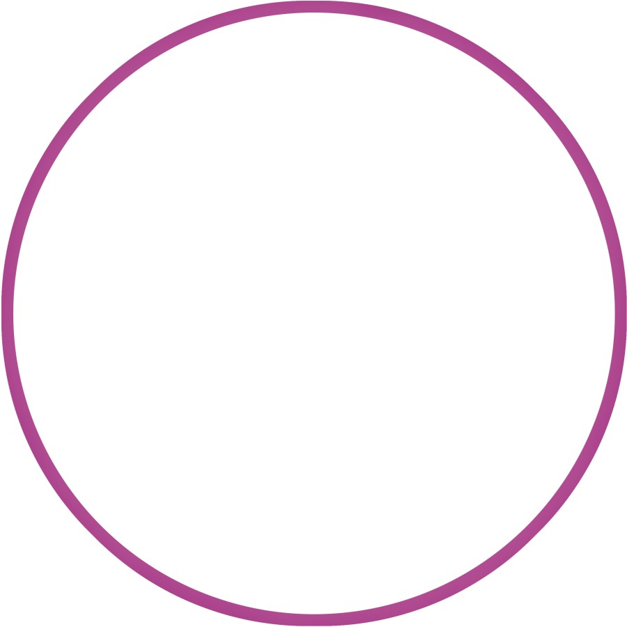 Χούλα Χουπ HQ 80cm - Φ19mm - 330gr, Φούξια