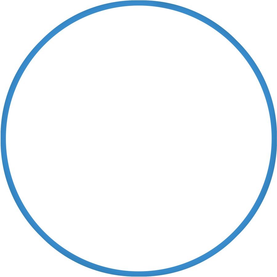 Χούλα Χουπ HQ 80cm - Φ19mm - 330gr, Μπλε