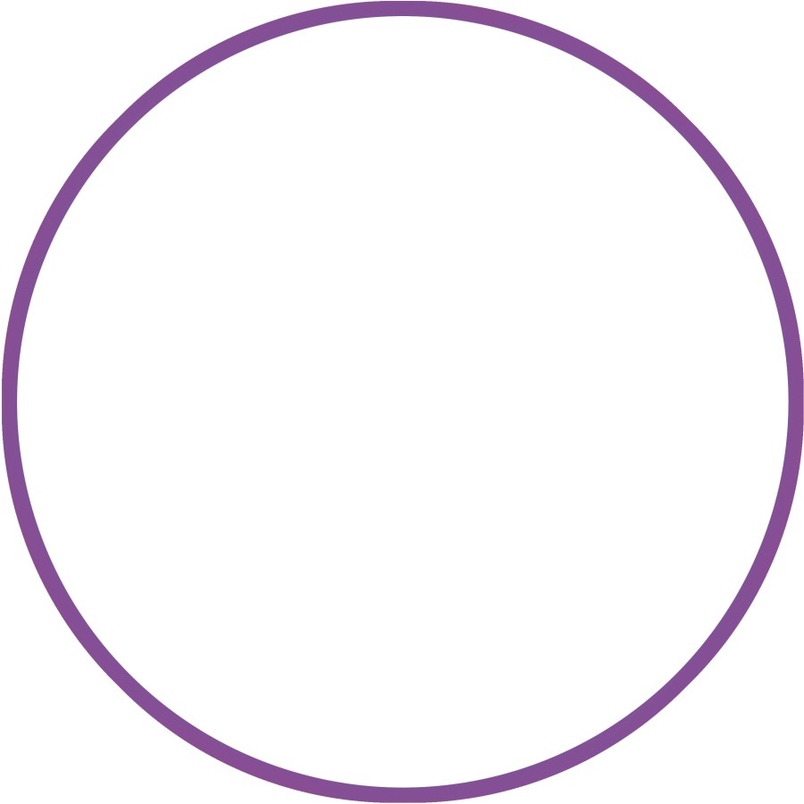 Χούλα Χουπ HQ 80cm - Φ19mm - 330gr, Μωβ