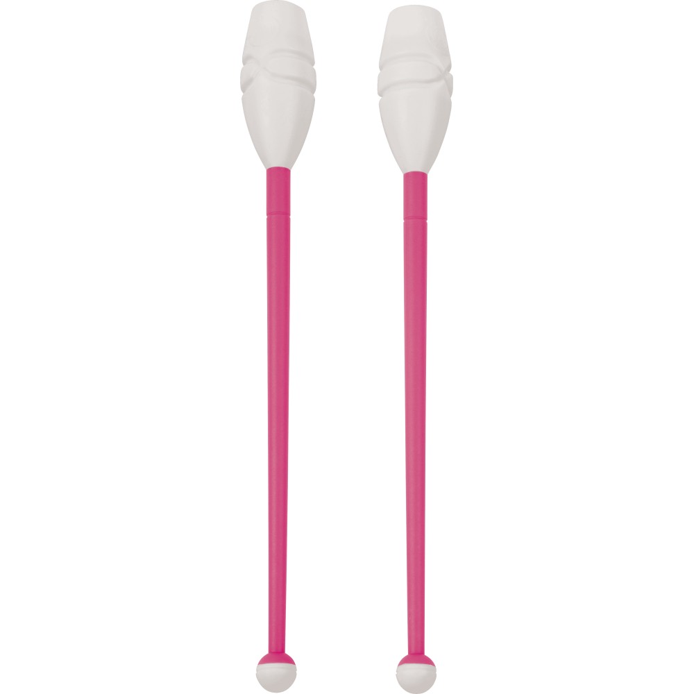 Κορίνες Ρυθμικής Γυμναστικής 45cm Μαλακές, Φούξια/Λευκό