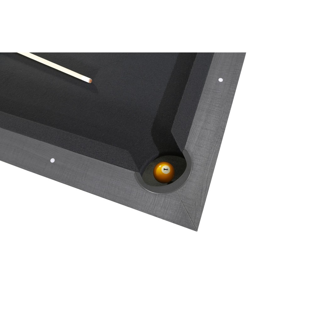 ΜΠΙΛΙΑΡΔΟ (MIAMI - G) grey oak 200x100cm