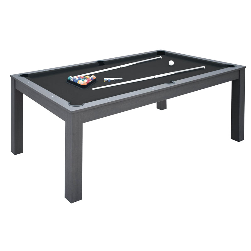 ΜΠΙΛΙΑΡΔΟ (MIAMI - G) grey oak 200x100cm