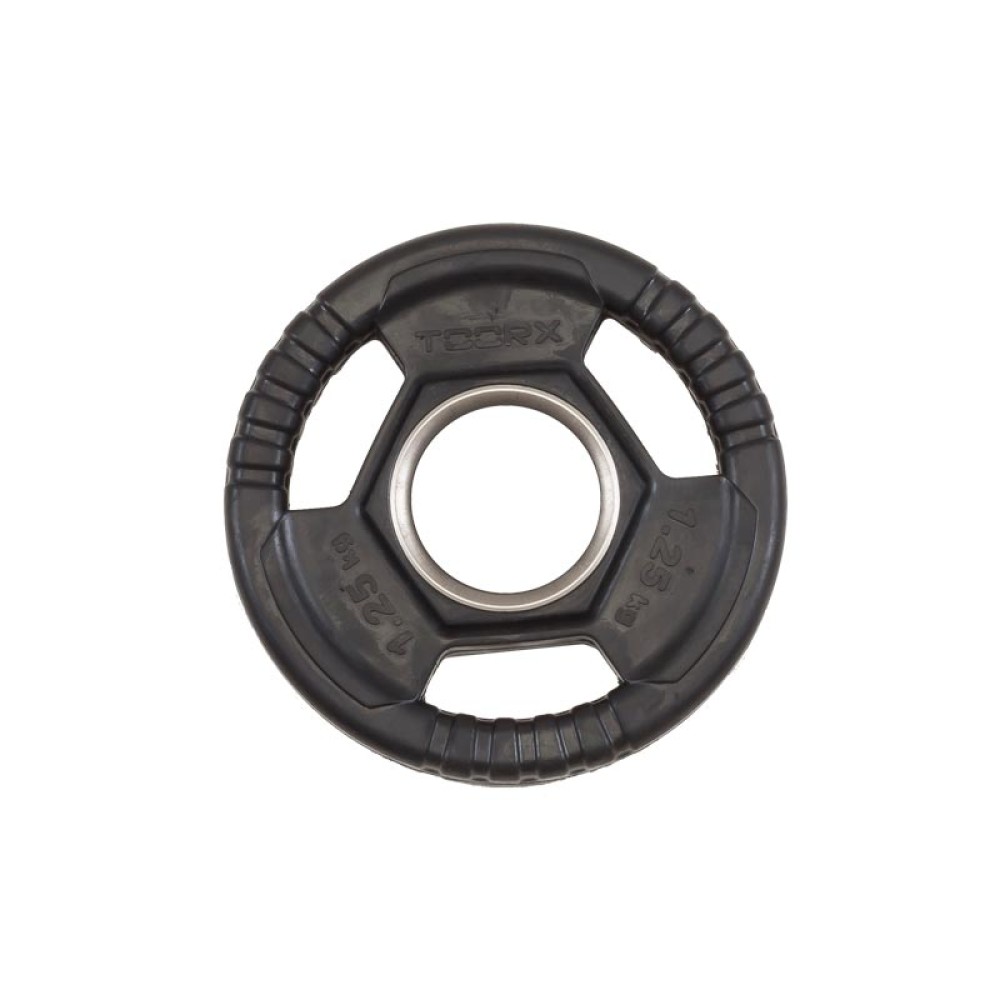 ΔΙΣΚΟΣ ΠΛΑΣΤΙΚΟΣ Φ50 (1,25kg) ΜΕ ΛΑΒΕΣ Toorx