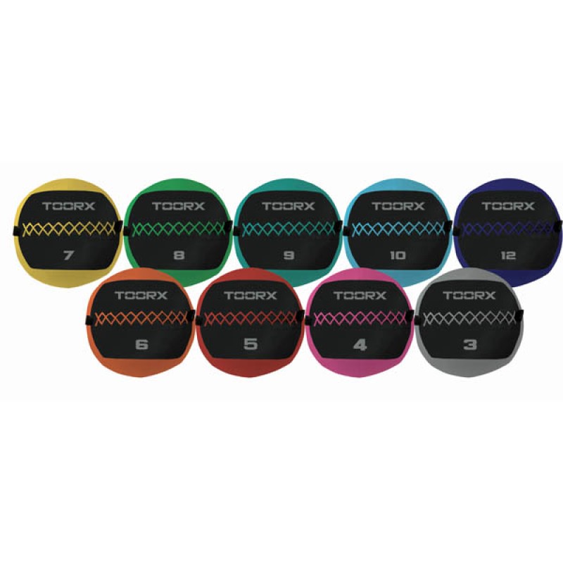 WALL BALL 8kg (AHF-229) 35cm new colours Toorx