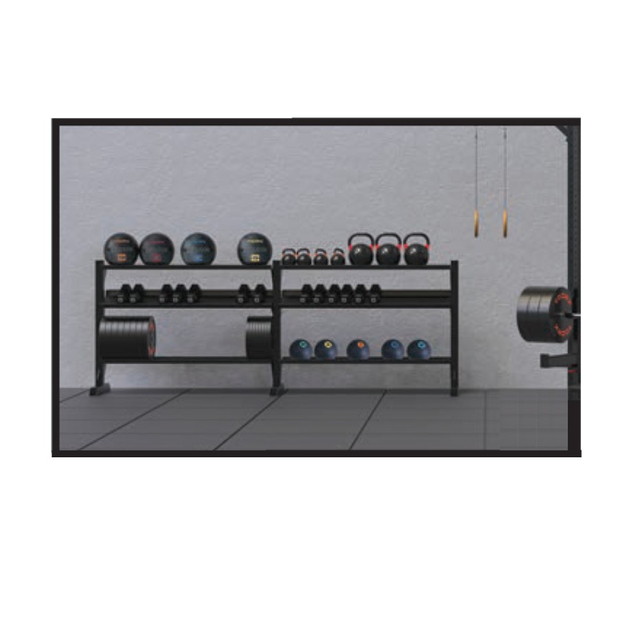 STAND (RB-3R168) ALONE RACK with 3 shelves 183 cm Toorx