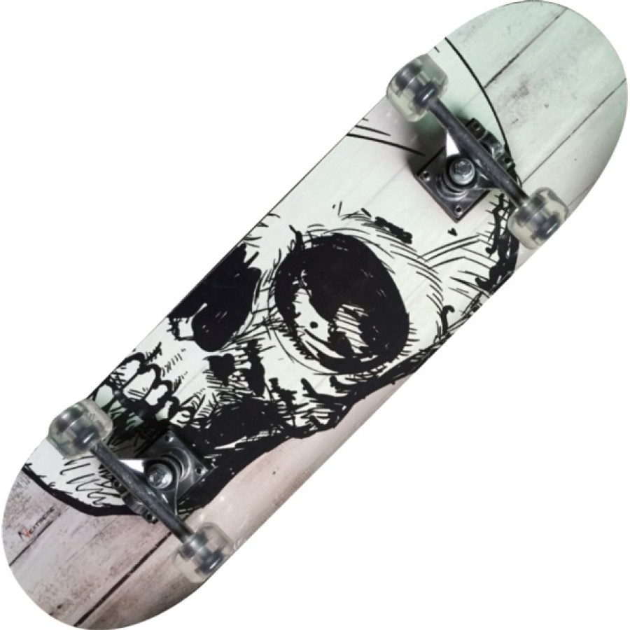 TRIBE PRO WHITE SKULL- maple Skateboard