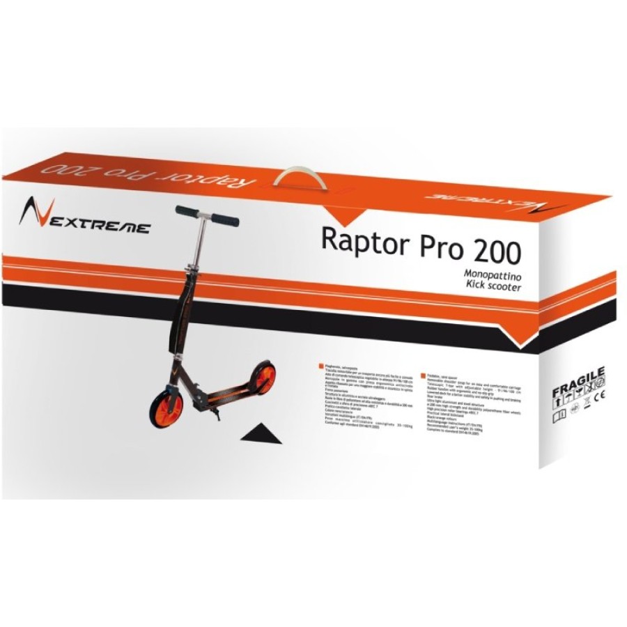 RAPTOR PRO 200 black orange Kick scooter