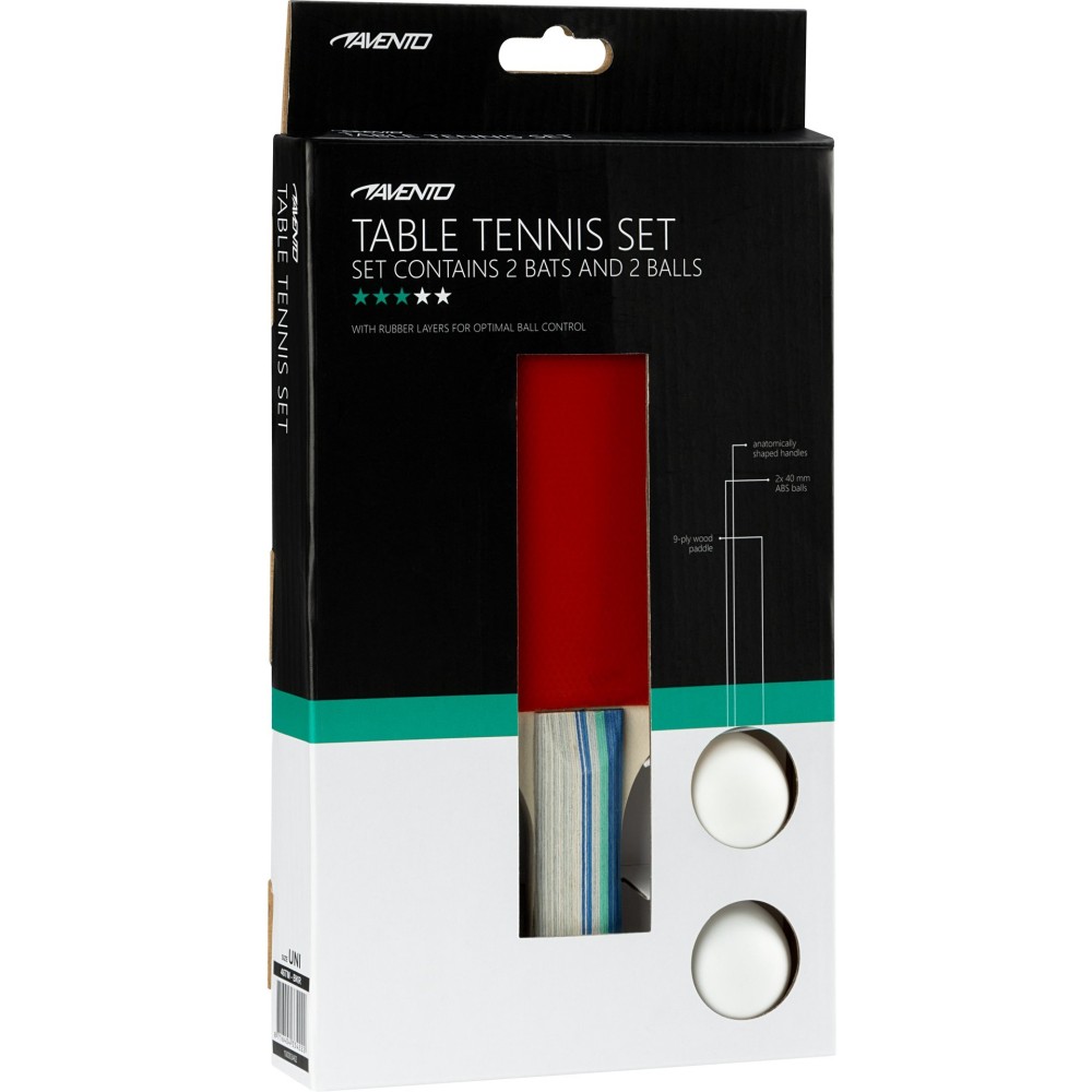 Σετ 2 Ρακέτες Ping Pong & 2 Μπαλάκια "Matchtime"