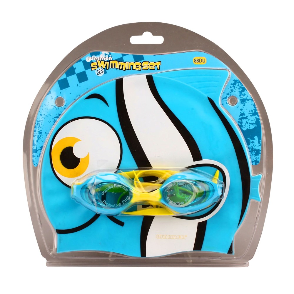 Waimea Σκουφάκι και Γυαλάκια κολύμβησης junior (γαλάζιο)