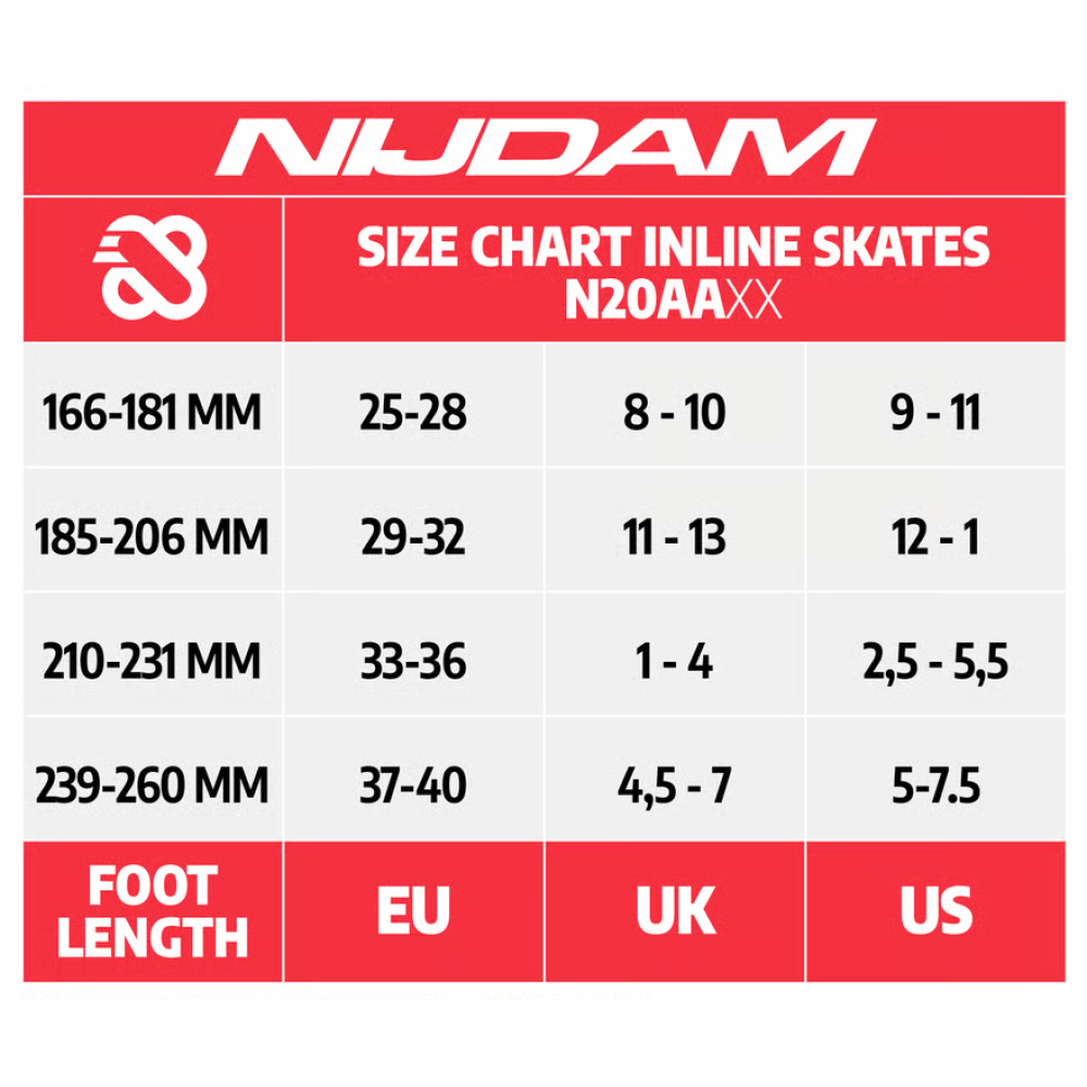 Nijdam Inline Skates Ρυθμιζόμενα "Go Crossing"