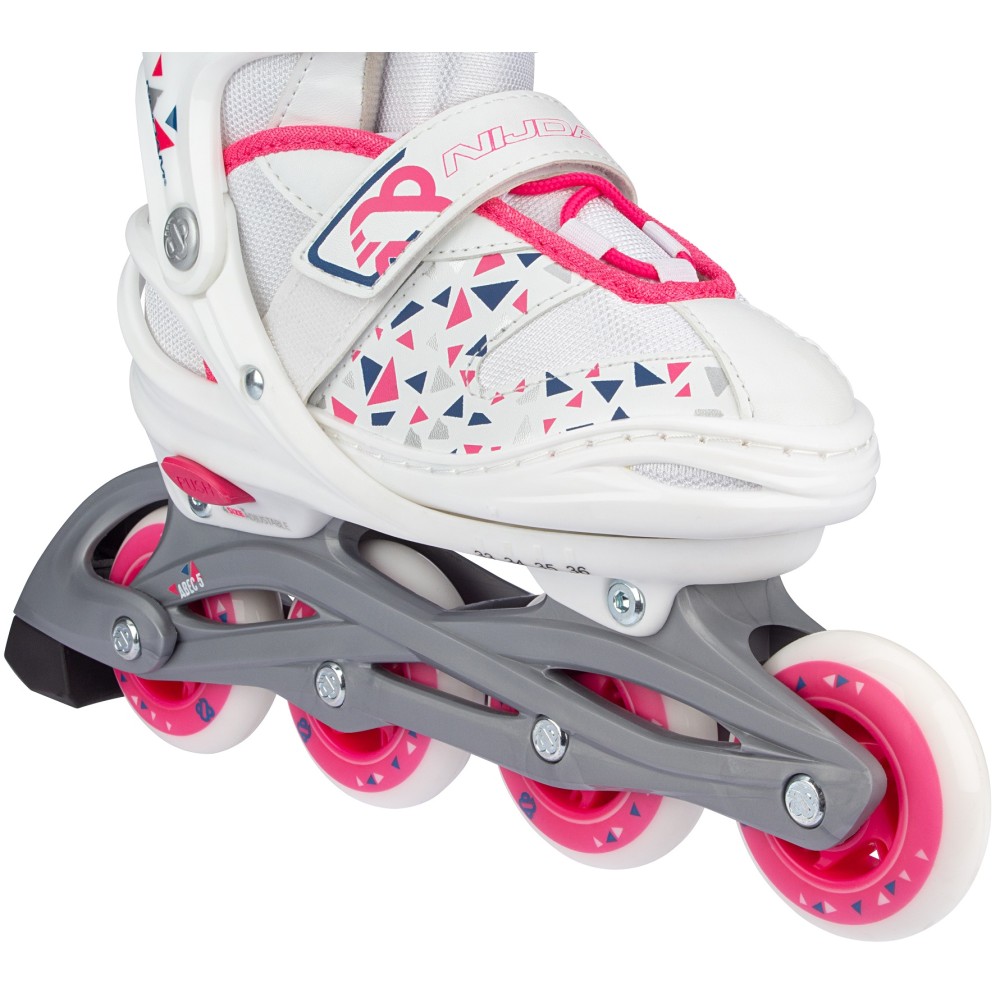 Nijdam Inline Skates Ρυθμιζόμενα "White Wedge"