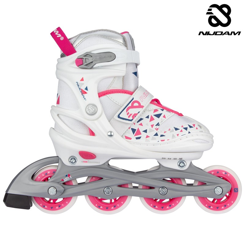 Nijdam Inline Skates Ρυθμιζόμενα "White Wedge"