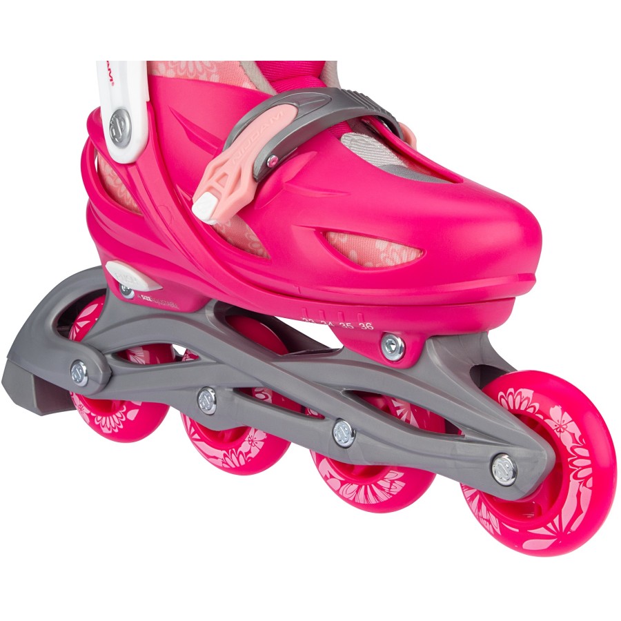 Nijdam Inline Skates Ρυθμιζόμενα 3-σε-1 "Floral Switch"