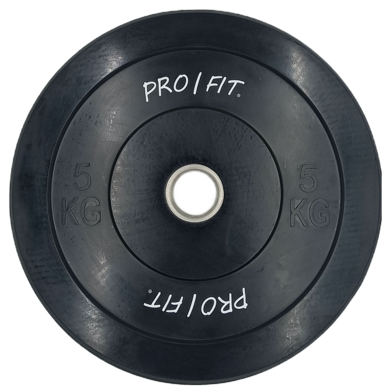 Ζευγάρι Black Bumper Plates 5kg Pro-Fit