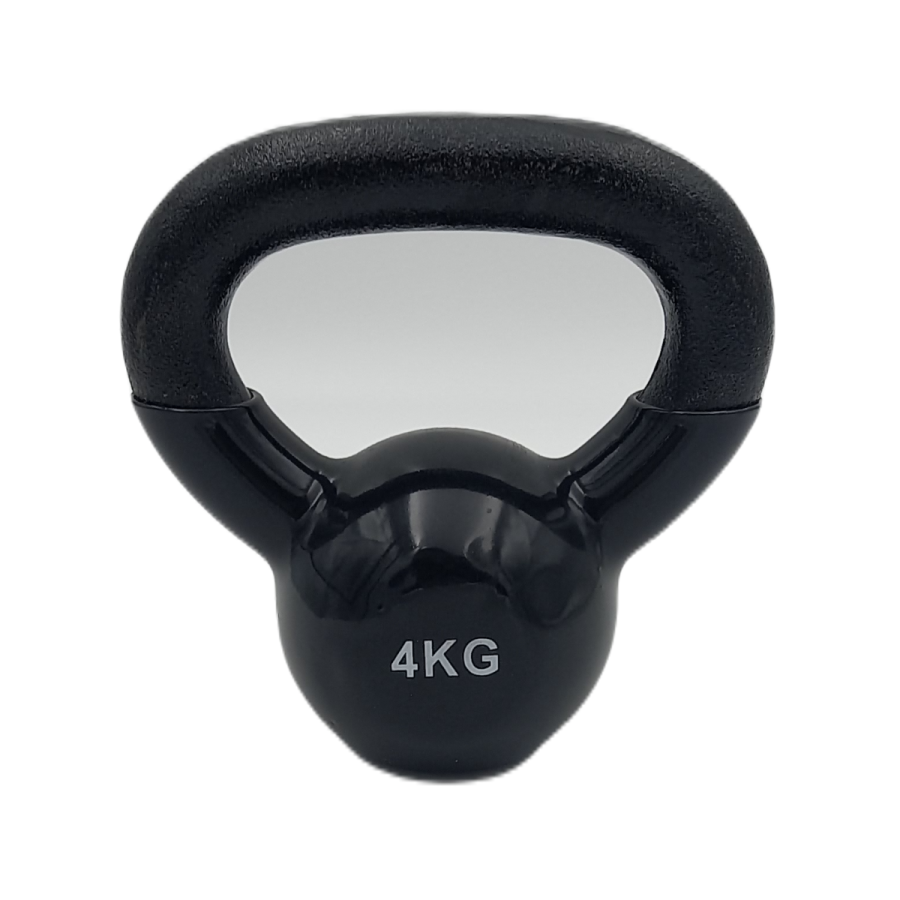 Kettlebell Βινυλίου Μαύρο 4kg Pro-Fit