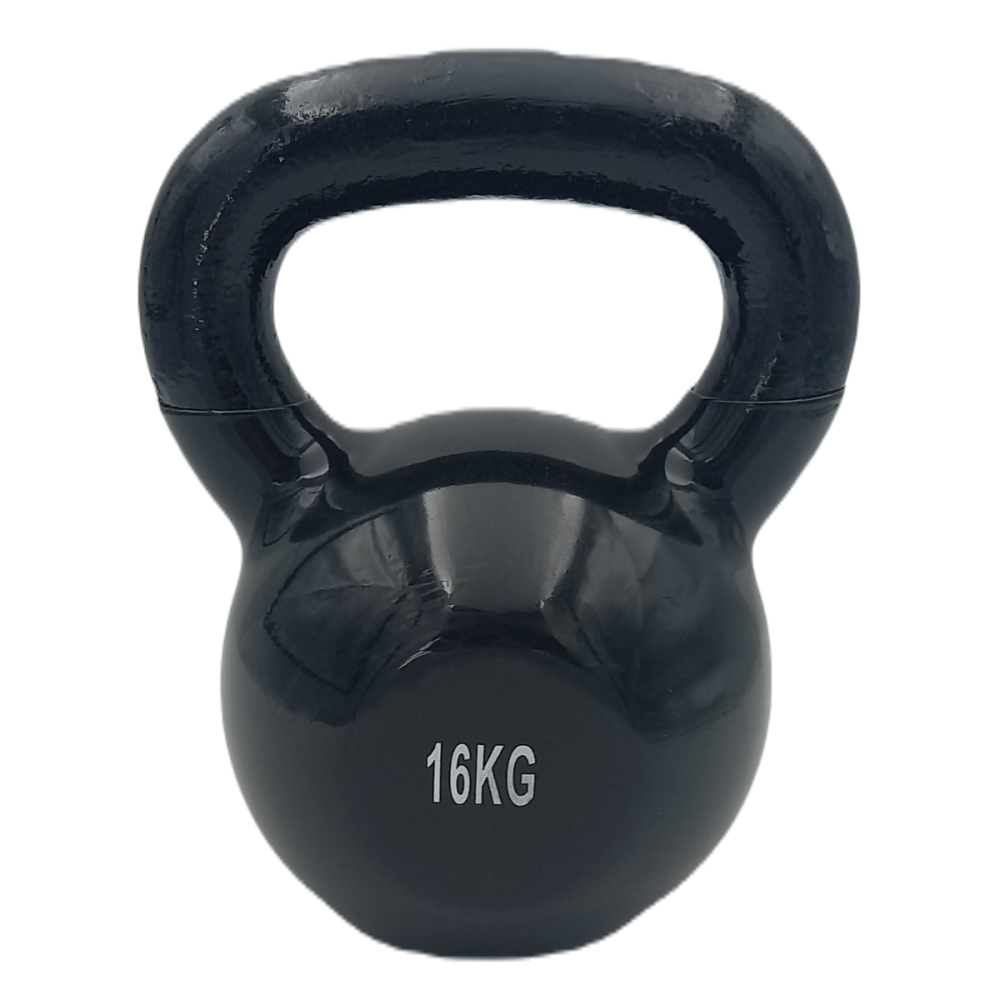 Kettlebell Βινυλίου Μαύρο 16kg Pro-Fit