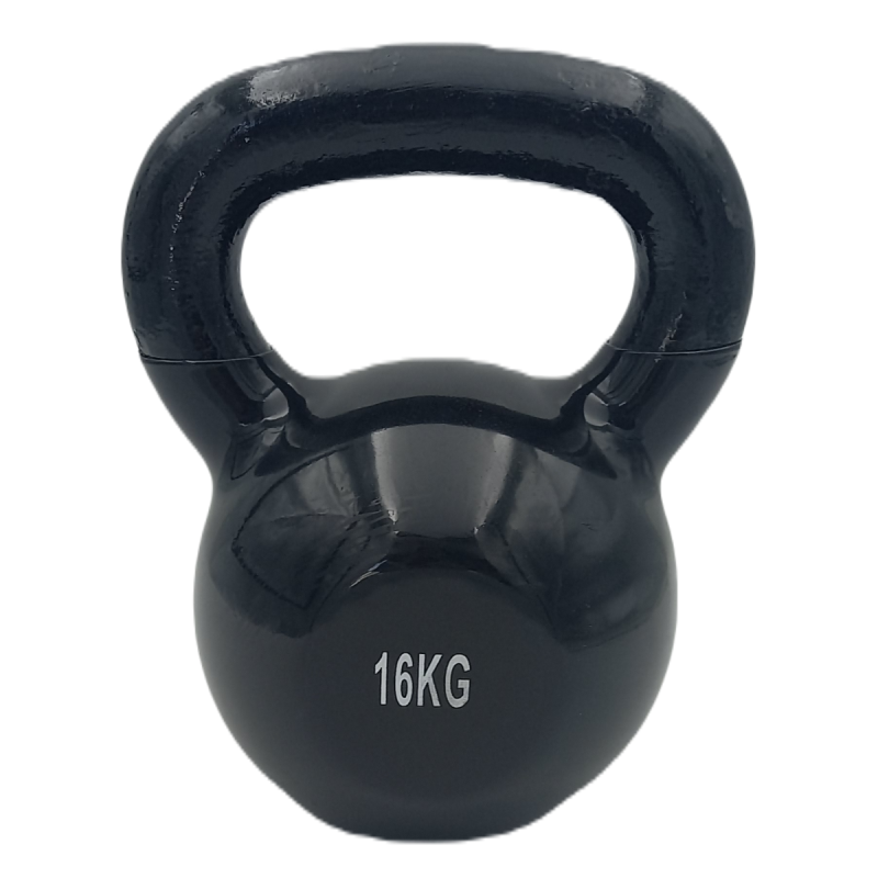 Kettlebell Βινυλίου Μαύρο 16kg Pro-Fit
