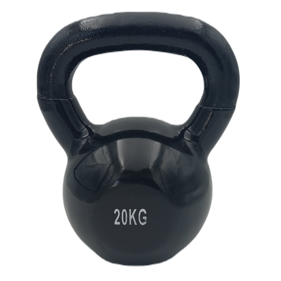 Kettlebell Βινυλίου Μαύρο 20kg Pro-Fit