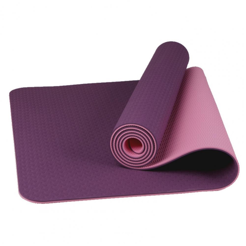 TPE Double Layer Yoga Mat purple/pink 0.6cm Pro-Fit