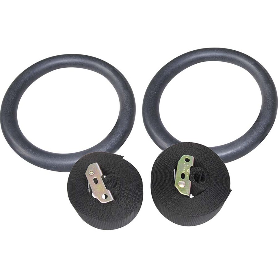 Μαύροι Κρίκοι Γυμναστικής με Ιμάντες Pro-Fit