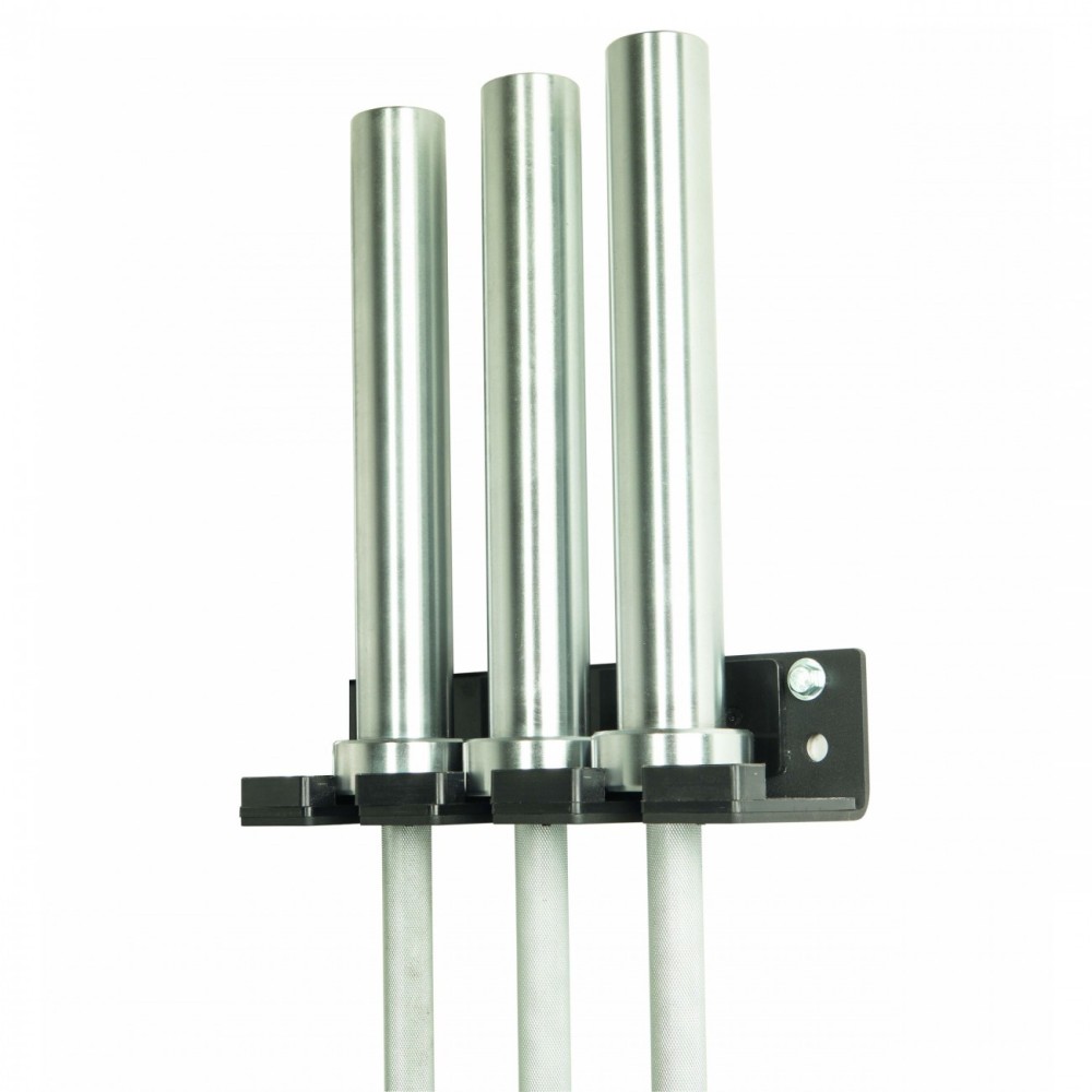 Vertical wall support for 3 Olympic bars